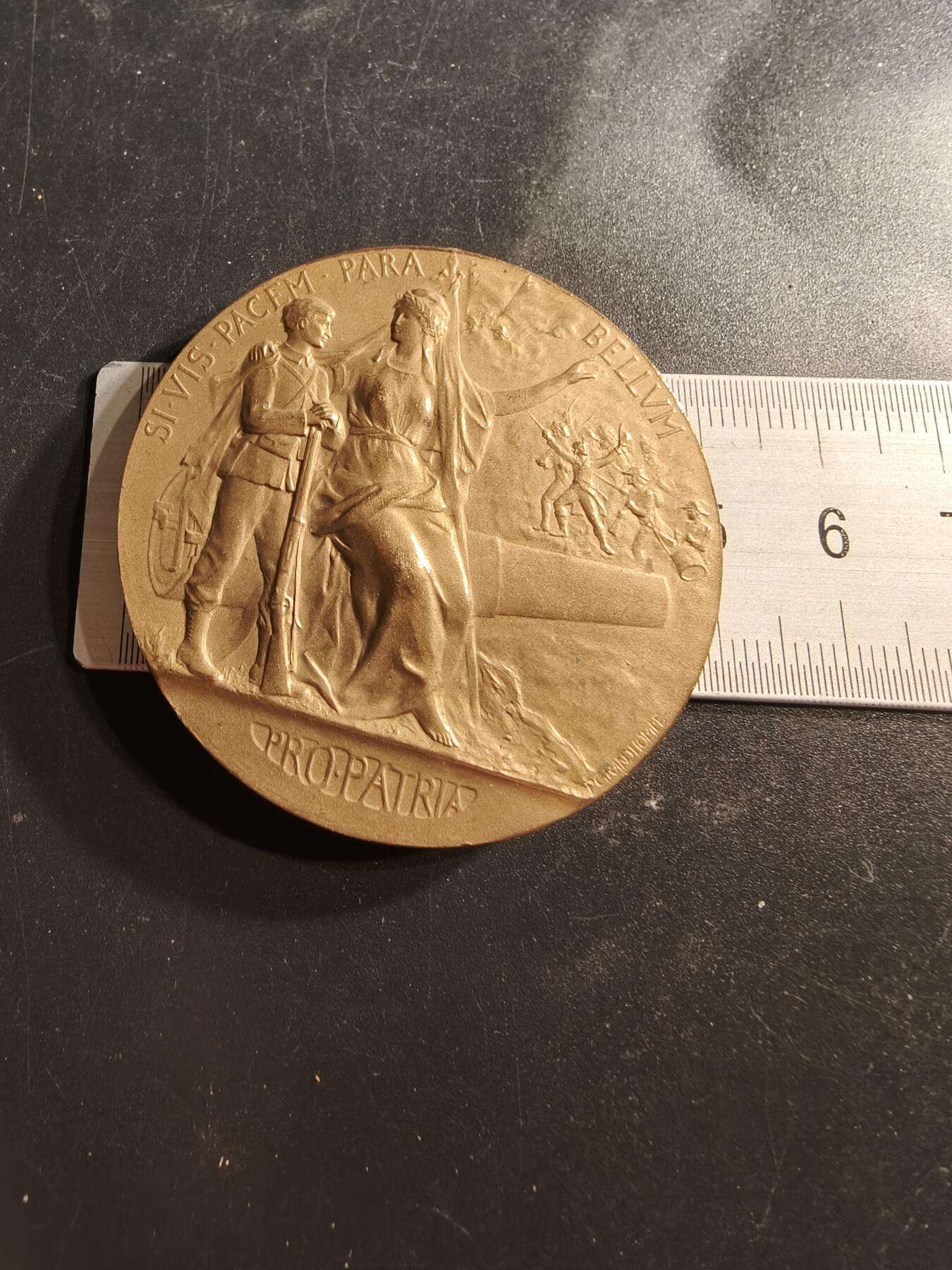 老王徽章第158期 法国军事准备体能训练大铜章    直径50mm.   重量65.2g