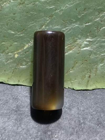 药师玛瑙直桶随形桶珠一颗，， - 药师玛瑙直桶随形桶珠一颗，，