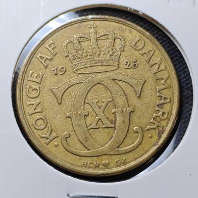 KK钱币收藏小铺  第357场  2月预留时间 周末发货 -  1925丹麦2克朗铜币
