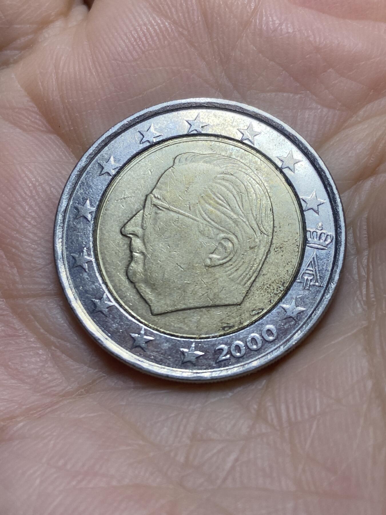2025年第一百一十六场(总第一百四十二场）外国好品散币(免佣金) 比利时🇧🇪2000年2欧元