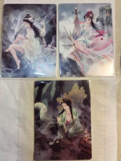 龙虎卡牌第六十场 - 猎虎师狂喜（无佣金，满120包邮，周六晚上结拍，欢迎送拍） - 普卡3张 焱卡燎原西游 妖精女卡