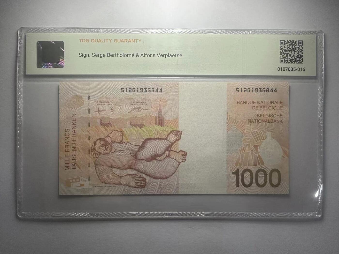 喜羊羊钱币收藏2025第10期(原相机拍摄普惠场) 	比利时	P-150 1997年1000法郎			53				51201936844		