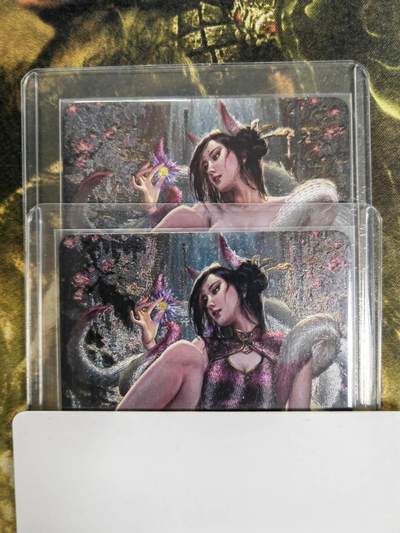 阳大大卡牌拍卖第77期（持续收拍品，周五晚上九点截拍，进群福利早知道） - 卡卡有趣 上古十大女妖 晏卿离渐变双服饰 折光粗闪 带卡膜卡夹