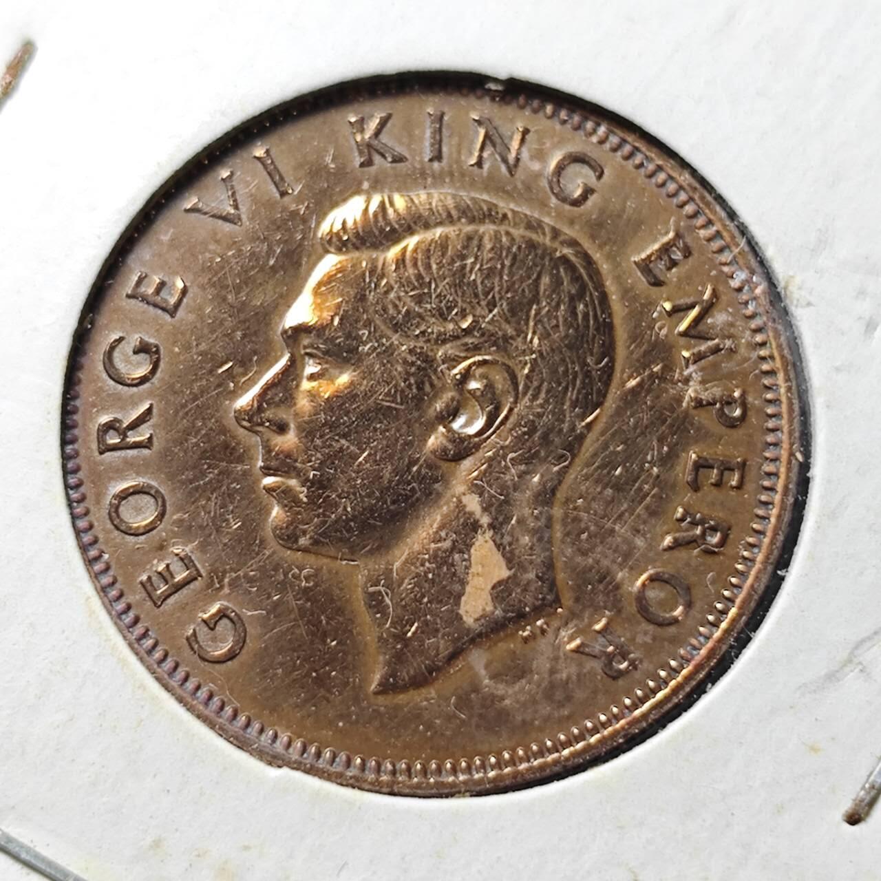 KK钱币收藏小铺  第357场  2月预留时间 周末发货  新西兰半便士铜币