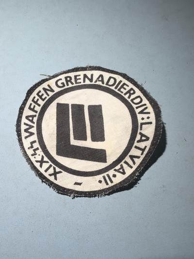 盛世勋华——号角文化勋章邮票专场拍卖第285期 - 德国（1939）武装党卫军第19掷弹兵师“拉脱维亚第二”布质臂章 极为少见 贵重藏品 真假自辨