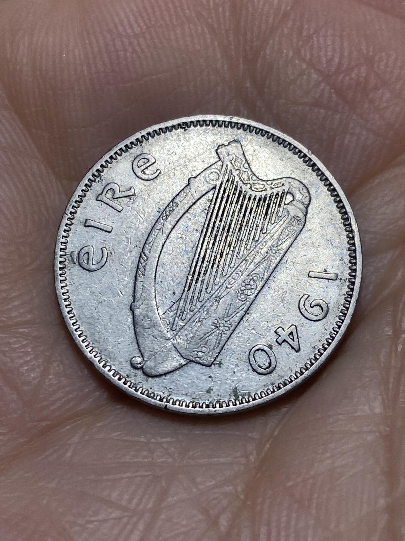 2025年第一百一十六场(总第一百四十二场）外国好品散币(免佣金) 爱尔兰🇮🇪1940年6便士(共和国时期第一套第一版，仅发行2年)