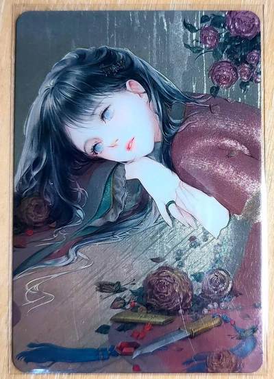 龙虎卡牌第六十场 - 猎虎师狂喜（无佣金，满120包邮，周六晚上结拍，欢迎送拍） - 粗闪 古风美女卡牌 李清照