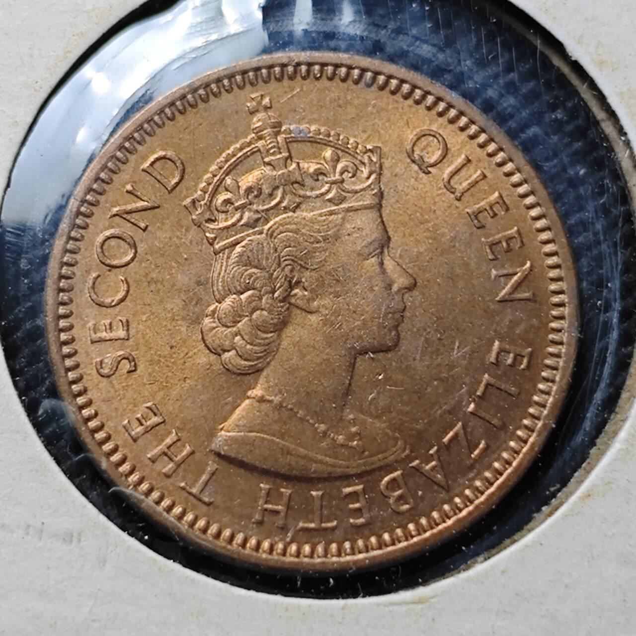 KK钱币收藏小铺  第357场  2月预留时间 周末发货  1955英属塞浦路斯3米尔铜币