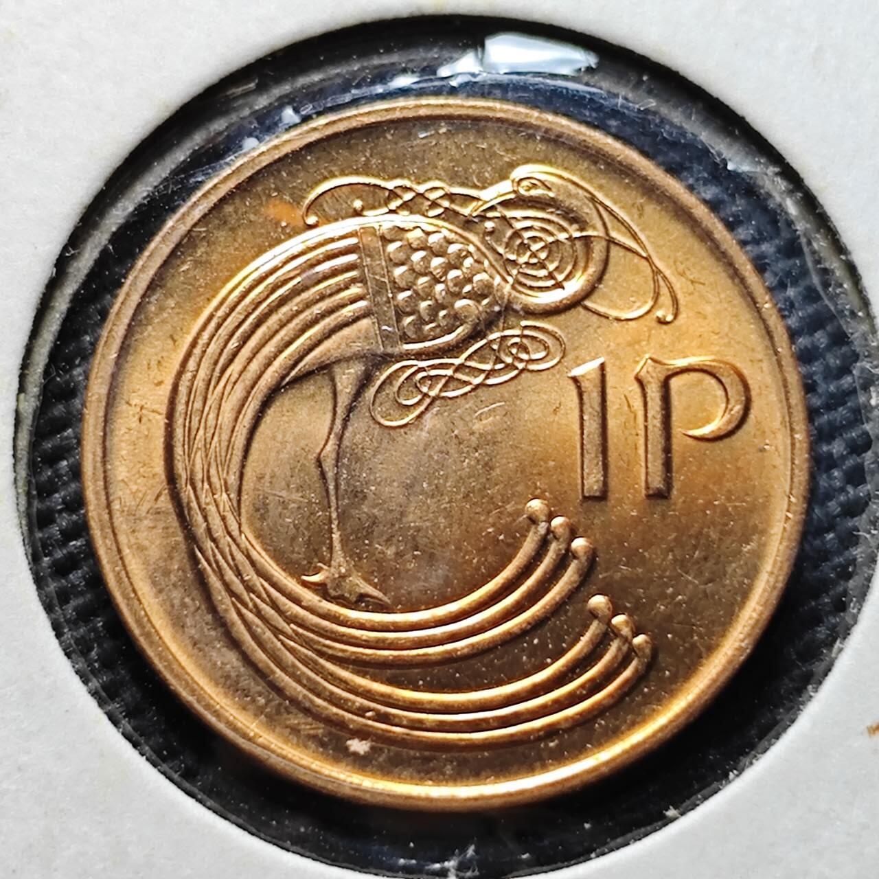 KK钱币收藏小铺  第357场  2月预留时间 周末发货 1980爱尔兰1便士 好品