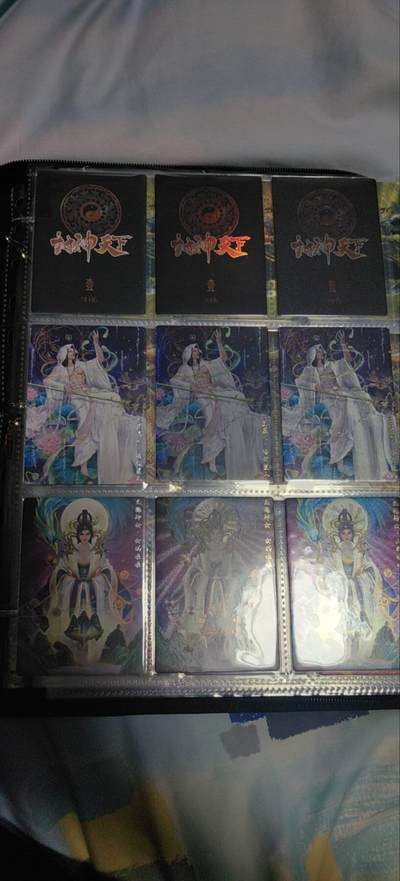 海绵宝宝卡牌专拍第5场(本场有自留价 各种亲签卡，套卡大套，自制卡难免瑕疵，可能存在轻微撞角爆边等出厂瑕疵，品控介意勿拍！) - 卡玩帕克 封神天下套卡1-2弹带海报 三工艺