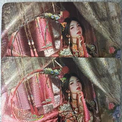 花开卡拍第44期（10月26号周日截拍，品控勿拍!!!拍品不寄存，运费5元，自制卡难免瑕疵，可能存在轻微撞角爆边等出厂瑕疵，品控介意勿拍！） - 燎原刷子人间传 扈三娘双服饰 幻彩粗闪2张