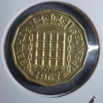沼泽如烟--第884场 - 英国1967年3便士