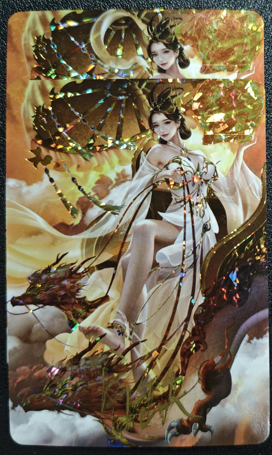 天玑星卡拍第132期《10.27周一截拍》持续收拍收评中 满赠卡需备注 【亲签卡】宁缺卡牌 神话传说 女仙篇 羲和 碎冰闪 两张