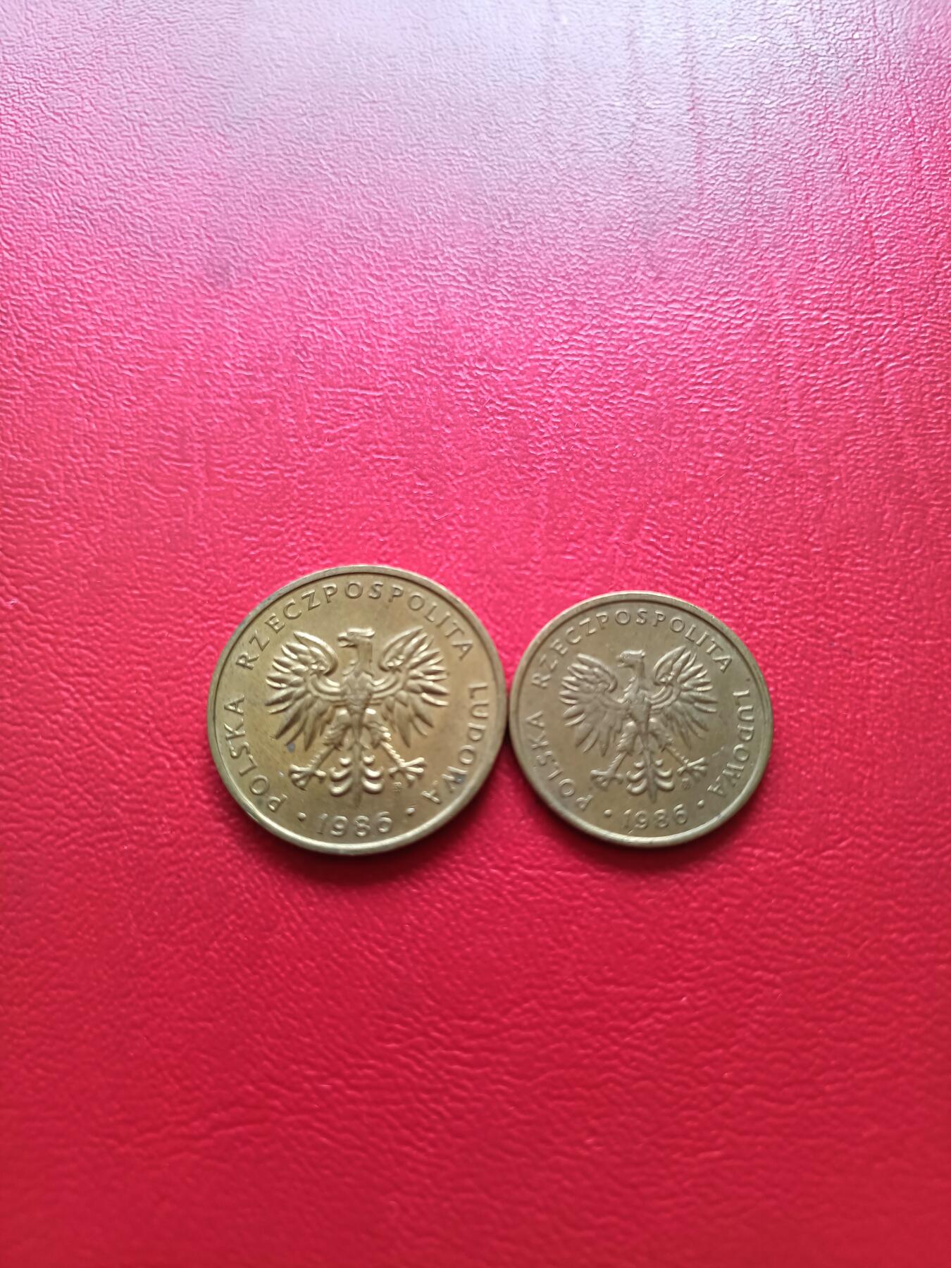 【云涧收藏】第七十四场 波兰1986年2、5兹罗堤2枚