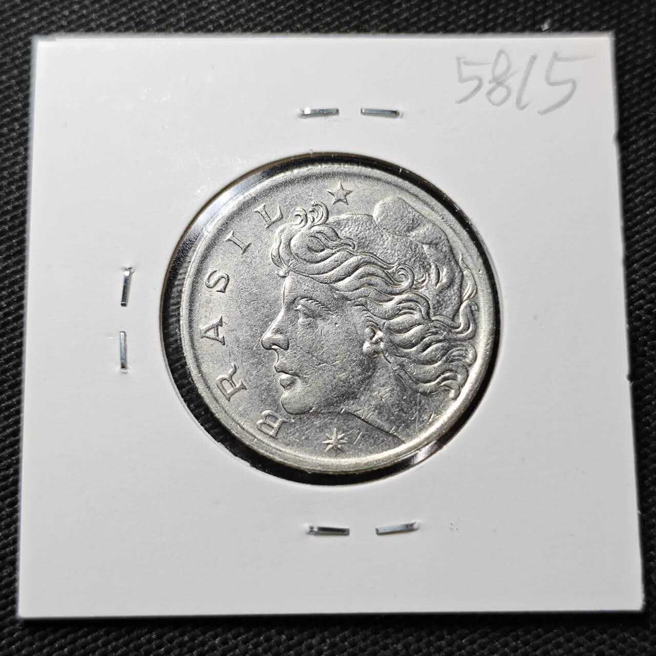 KK钱币收藏小铺  第358场  2月预留时间 周末发货  1967巴西50分 少见年份