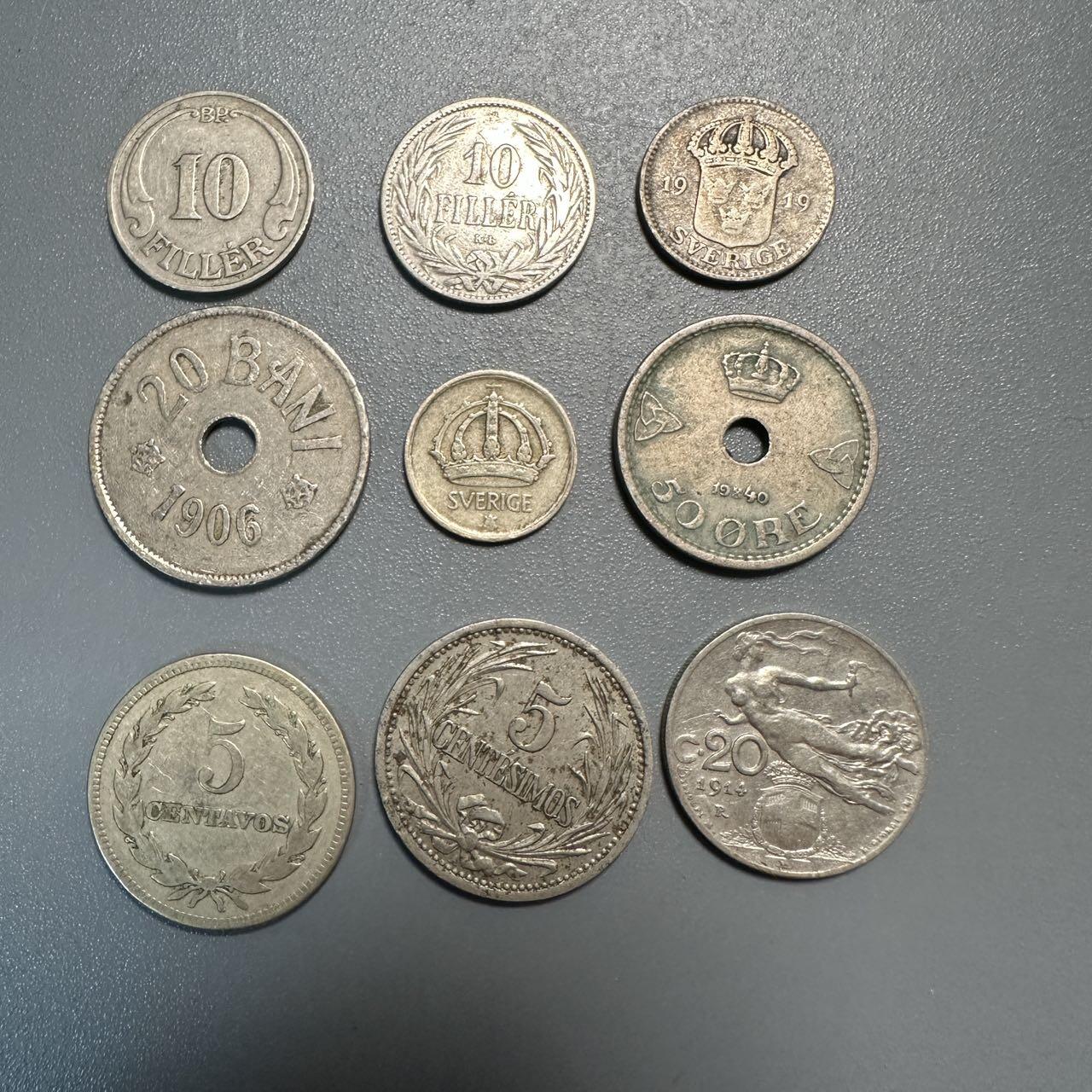 蒂克钱币-第45场 外国硬币散币 外国 散币 9枚