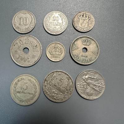 蒂克钱币-第45场 外国硬币散币 - 外国 散币 9枚