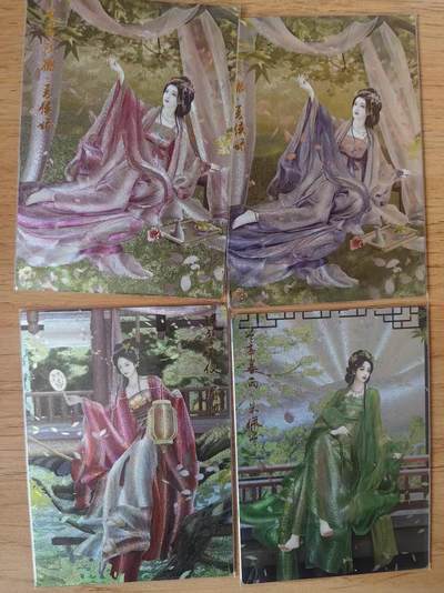 阳大大卡牌拍卖第78期（持续收拍品，周五晚上九点截拍，进群福利早知道） - 【裸卡套】卡德曼 武韵红颜 三国演义礼盒 兰心 夏侯娇+朱佩云 等裸卡4张