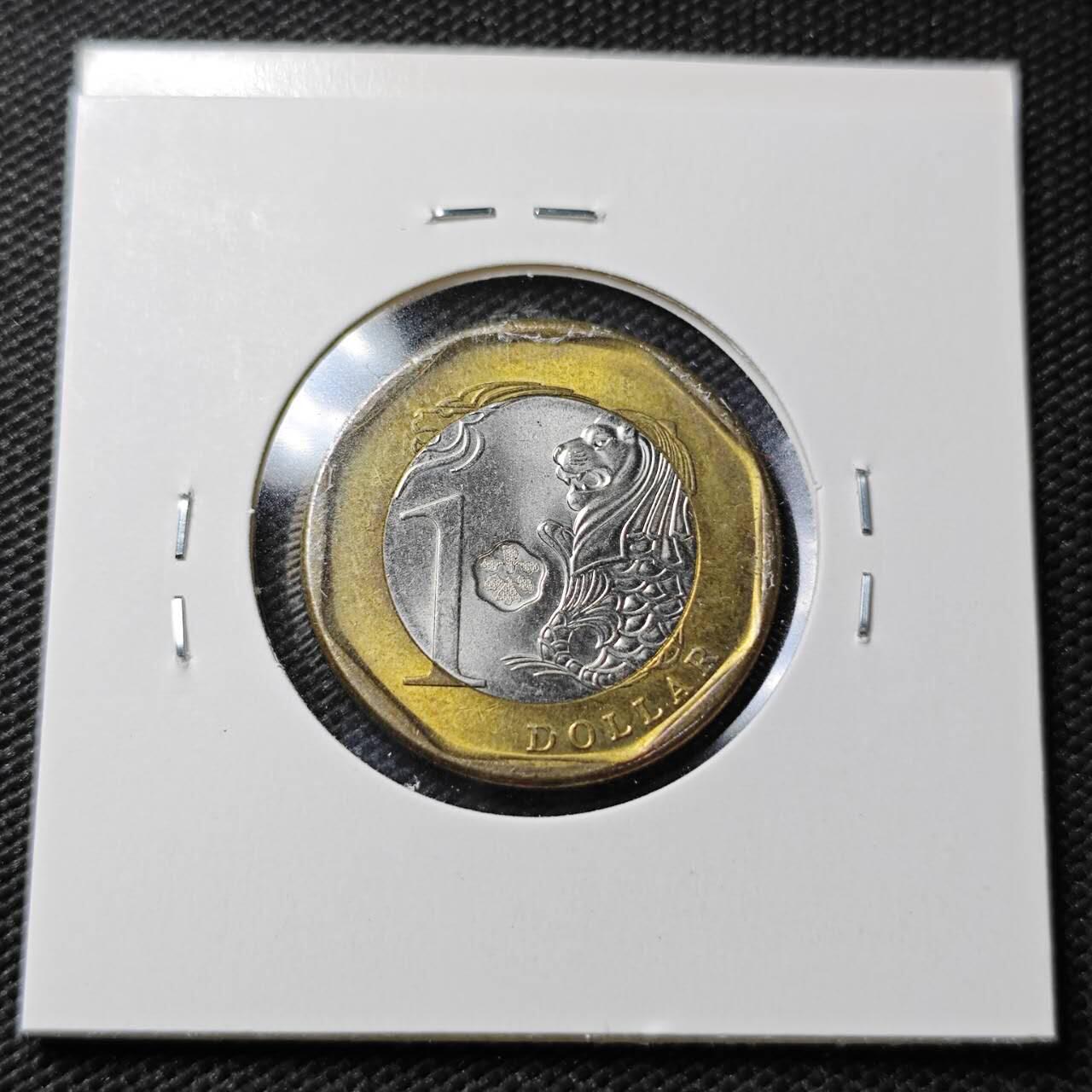 KK钱币收藏小铺  第358场  2月预留时间 周末发货  新加坡1元