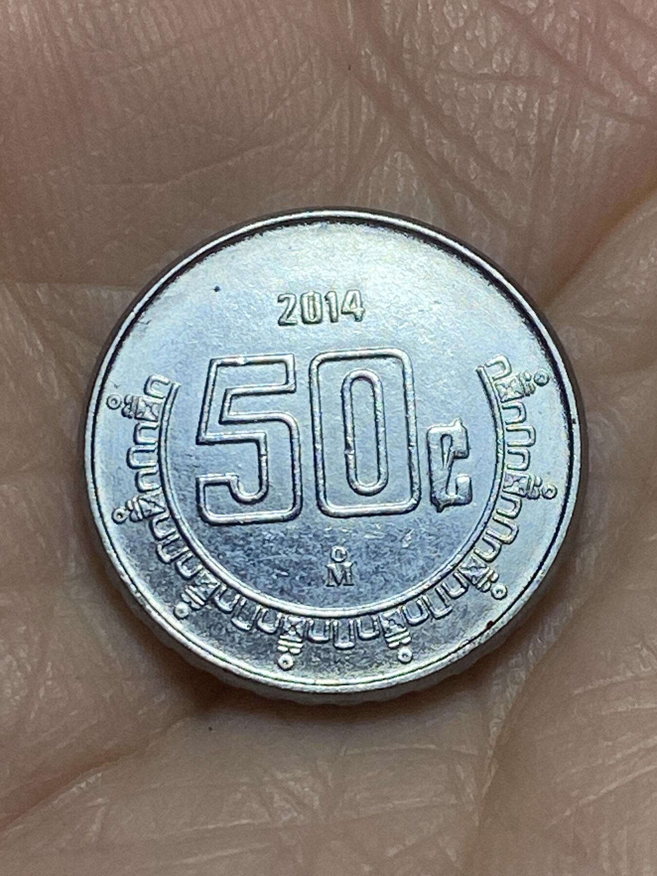 2025年第一百一十六场(总第一百四十二场）外国好品散币(免佣金) 墨西哥🇲🇽2014年50分