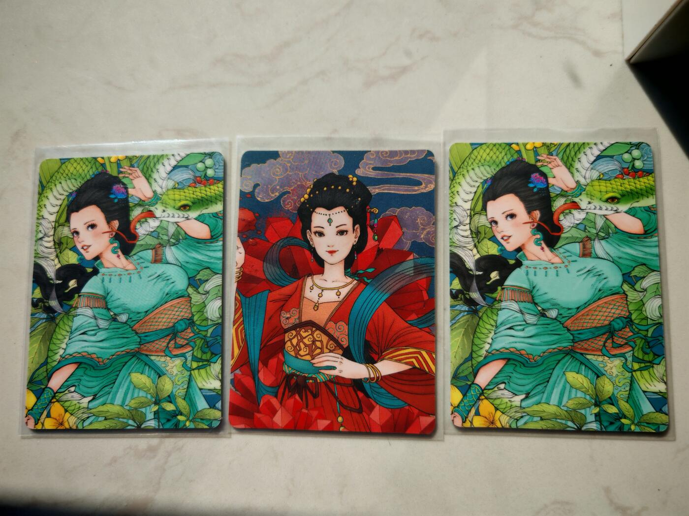 小怪兽卡牌第四十六期 （收拍品  不寄存 消费就送随机裸卡） 小花瓣裸卡三张