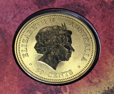 北京马甸外国币专卖第145期，外国币专场，陆续上拍，欢迎关注 2007年澳大利亚珀斯造币厂发行50分生肖猪邮币封