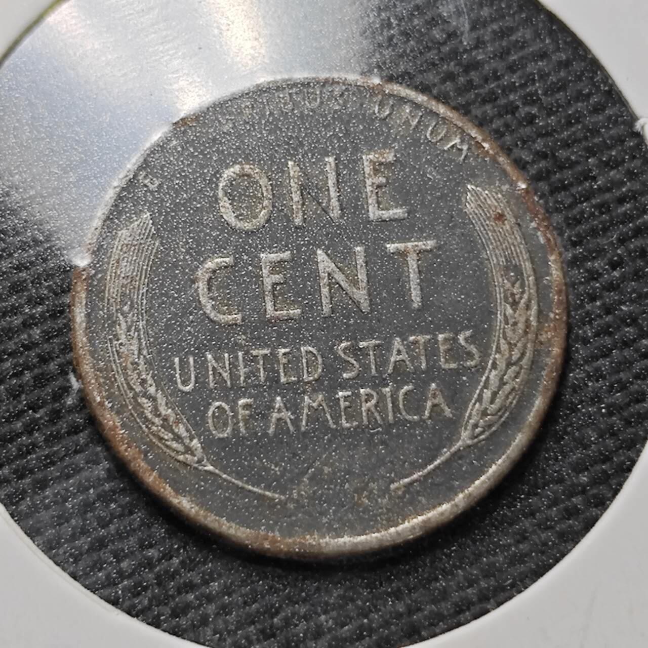 KK钱币收藏小铺  第358场  2月预留时间 周末发货  1943美国1分铁币