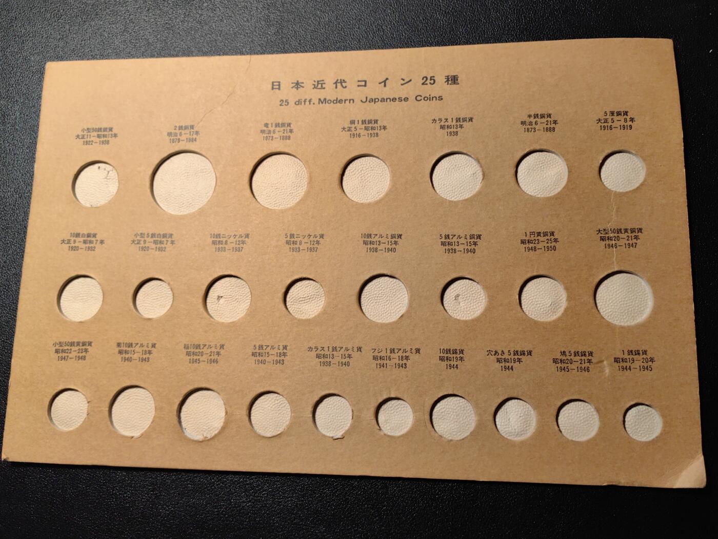 靖甫拍卖第10场 日本近现代硬币定位册