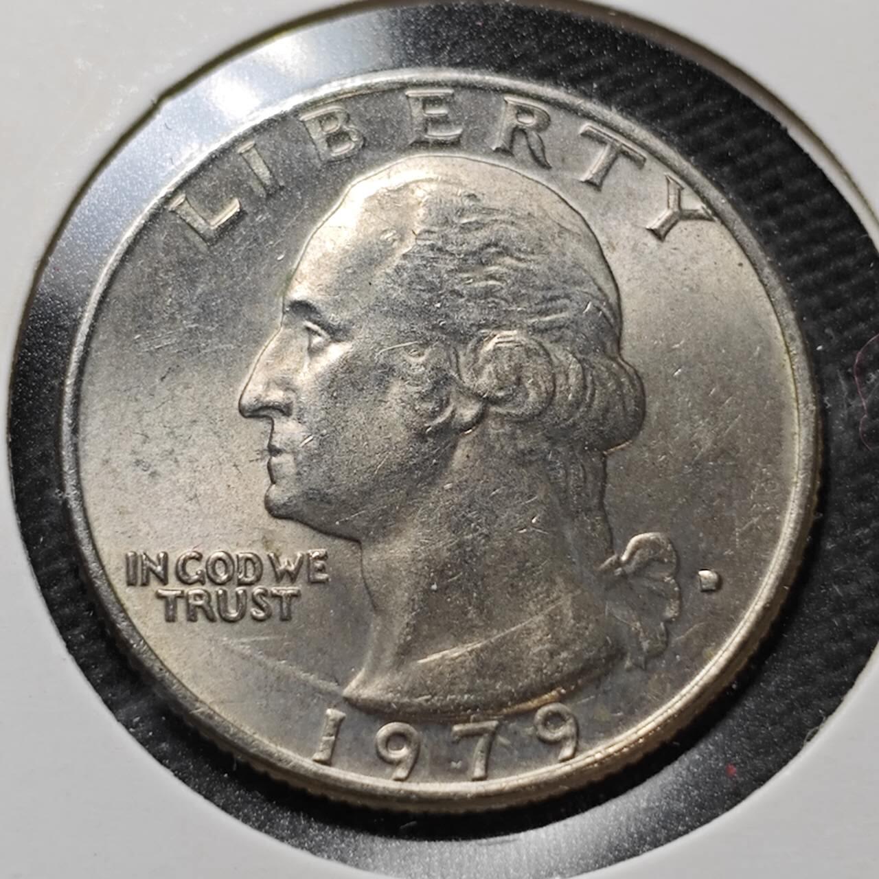 KK钱币收藏小铺  第358场  2月预留时间 周末发货  1979美国25分