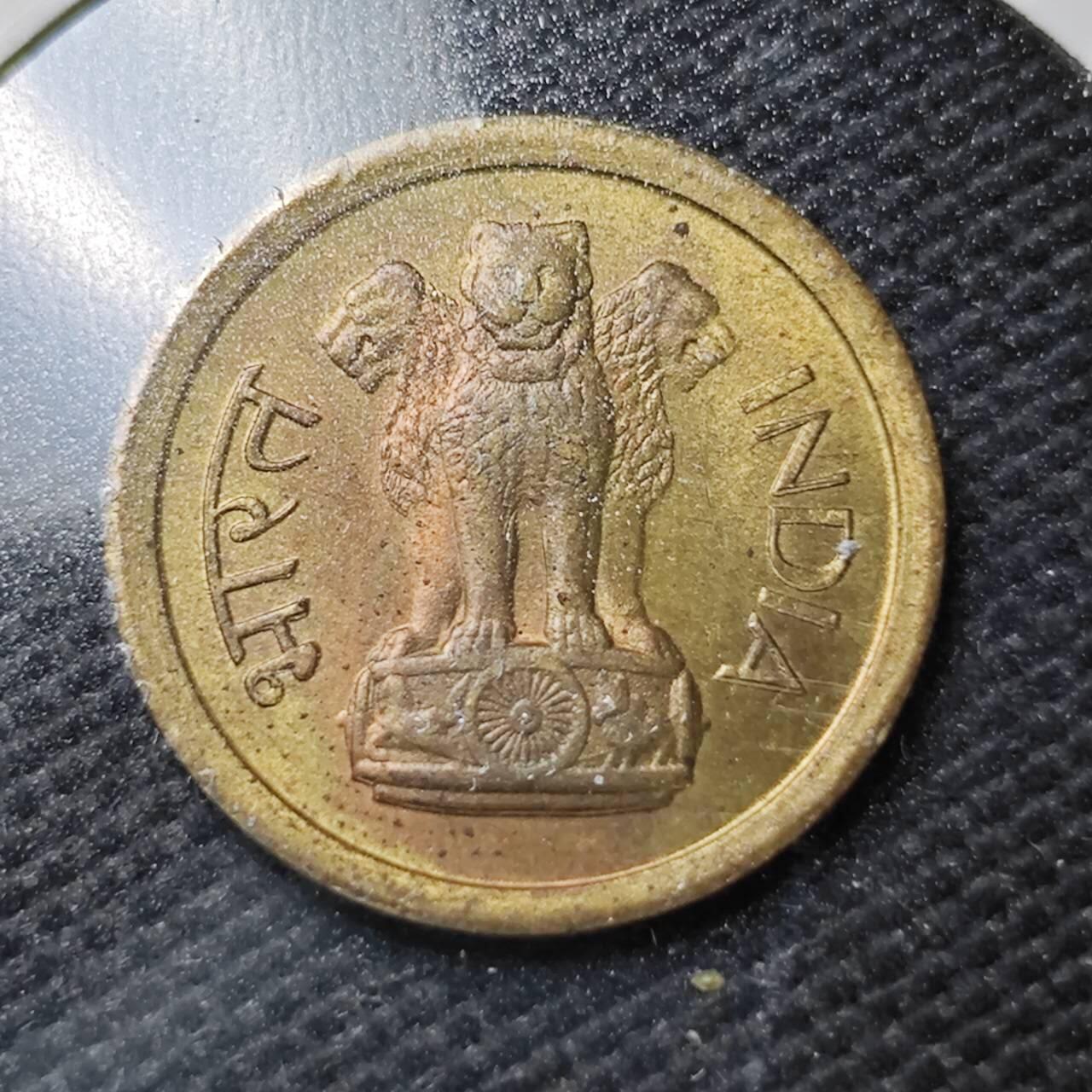 KK钱币收藏小铺  第358场  2月预留时间 周末发货  1964印度1派沙 好品