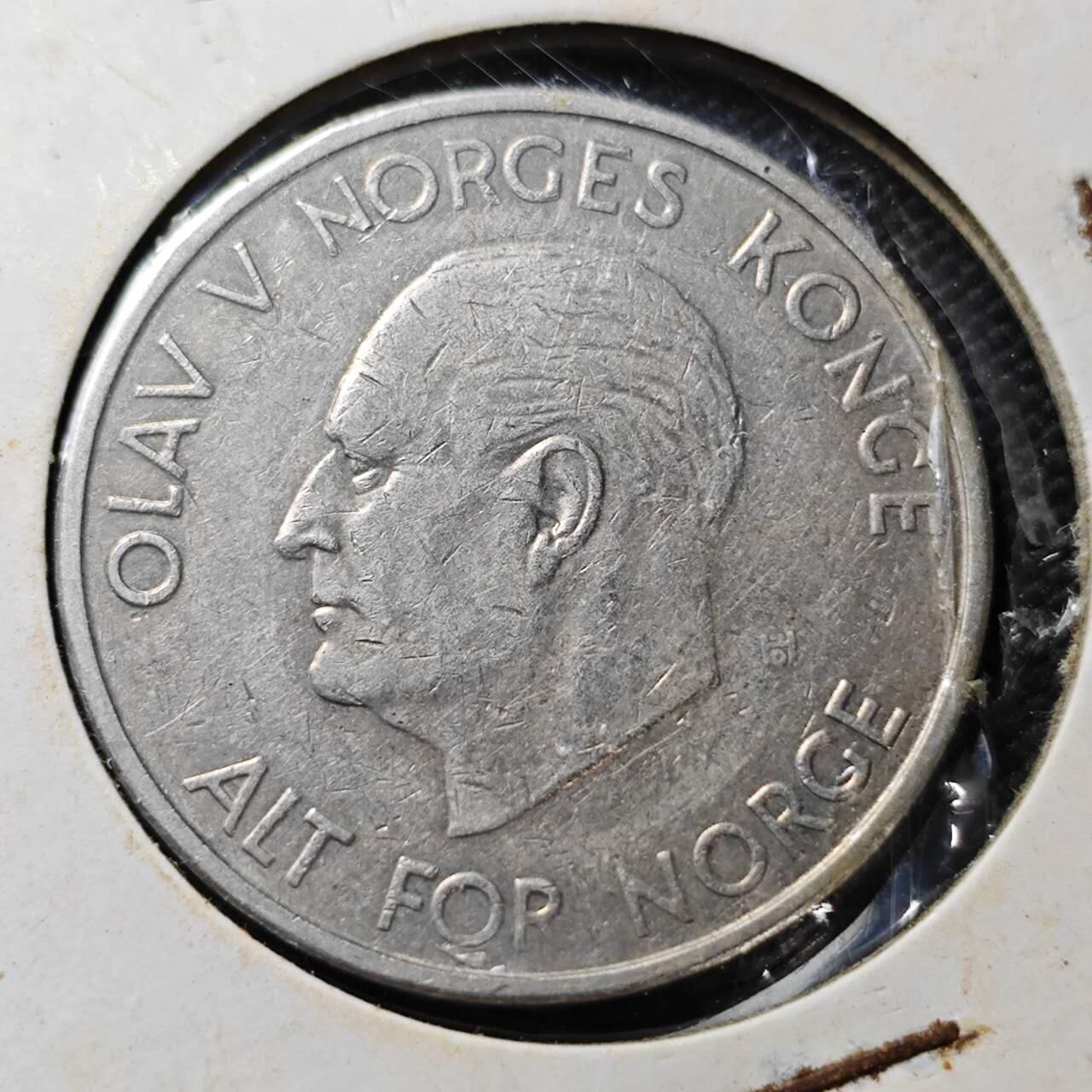 KK钱币收藏小铺  第358场  2月预留时间 周末发货  挪威5克朗