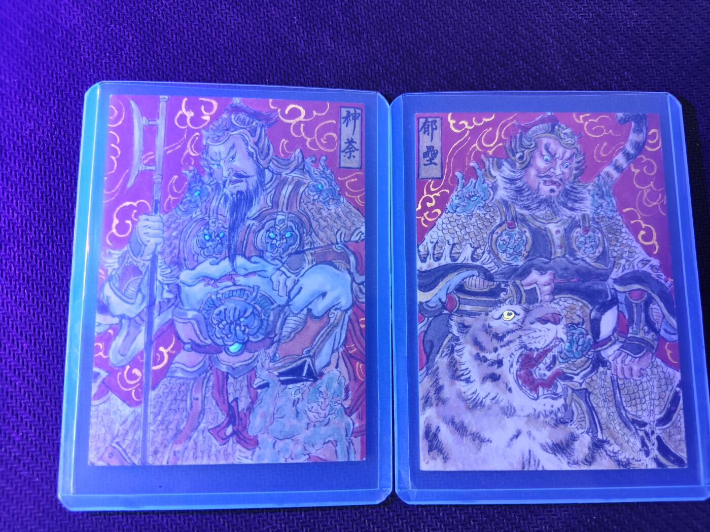 天玑星卡拍第132期《10.27周一截拍》持续收拍收评中 满赠卡需备注 【手绘卡】张先军 镇宅驱邪 神荼郁垒 手绘卡