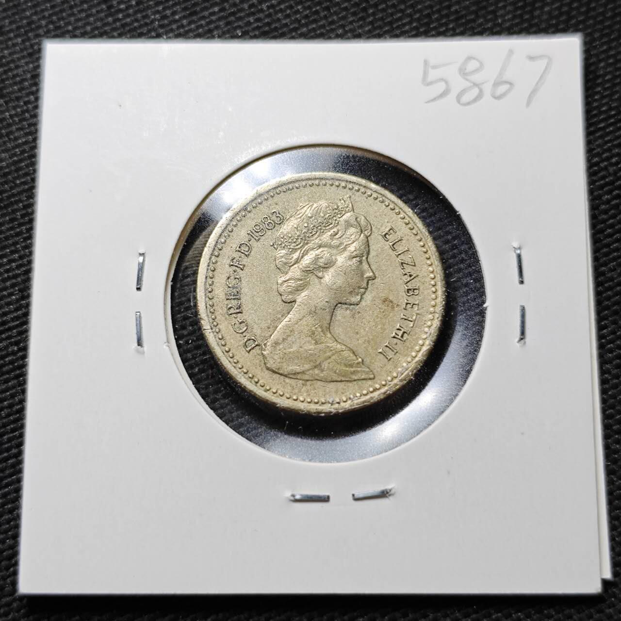 KK钱币收藏小铺  第358场  2月预留时间 周末发货  英国1镑