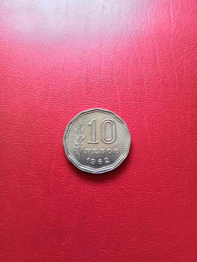【云涧收藏】第七十四场 - 阿根廷1962年10比索，UNC