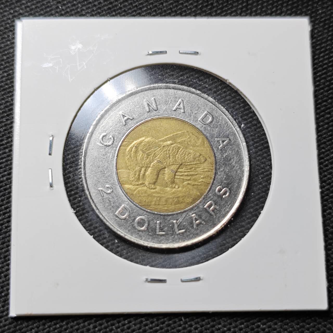 KK钱币收藏小铺  第358场  2月预留时间 周末发货  加拿大2元