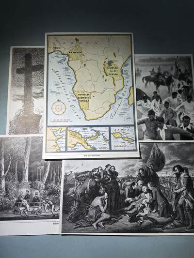 盛世勋华——号角文化勋章邮票专场拍卖第285期 - 德国（1939）系列宣传卡片“掠夺成性的国家——英国”5张