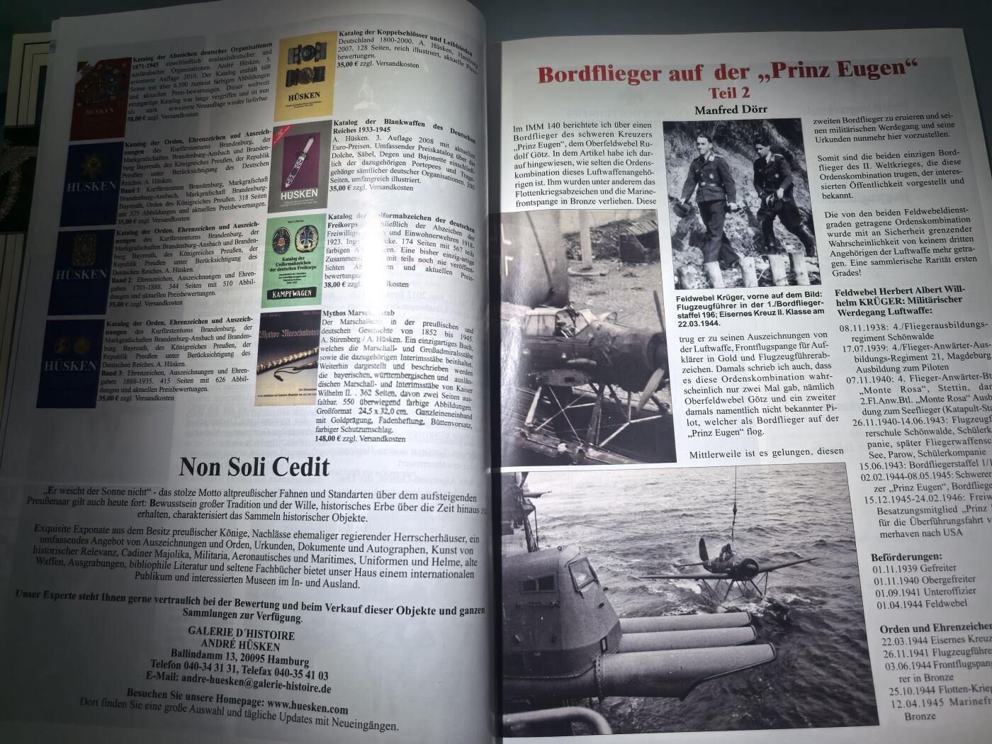 盛世勋华——号角文化勋章邮票专场拍卖第285期 德国出版 Militaria-Magazin杂志 2012年7/8月刊总第156期 58页
