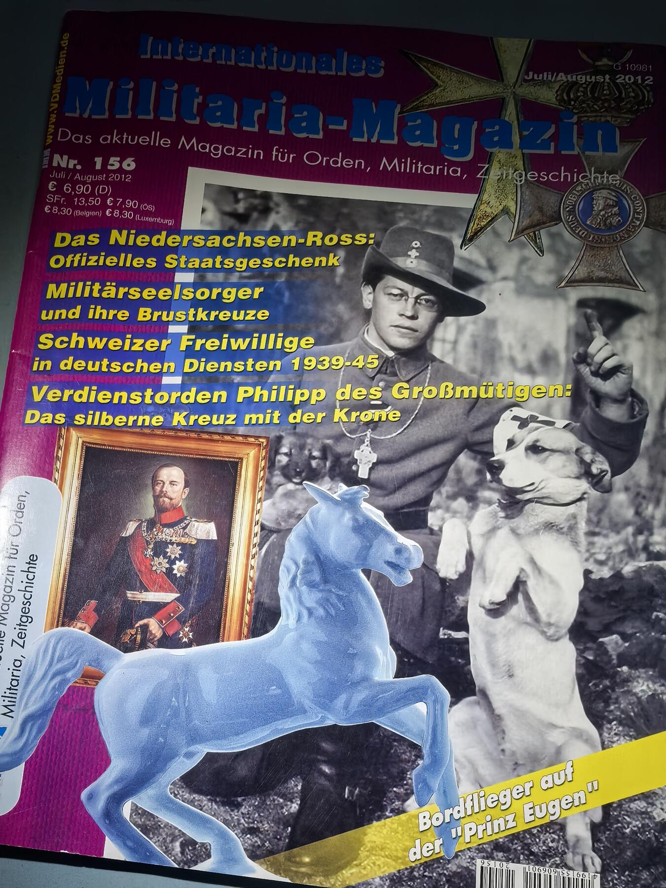 盛世勋华——号角文化勋章邮票专场拍卖第285期 德国出版 Militaria-Magazin杂志 2012年7/8月刊总第156期 58页
