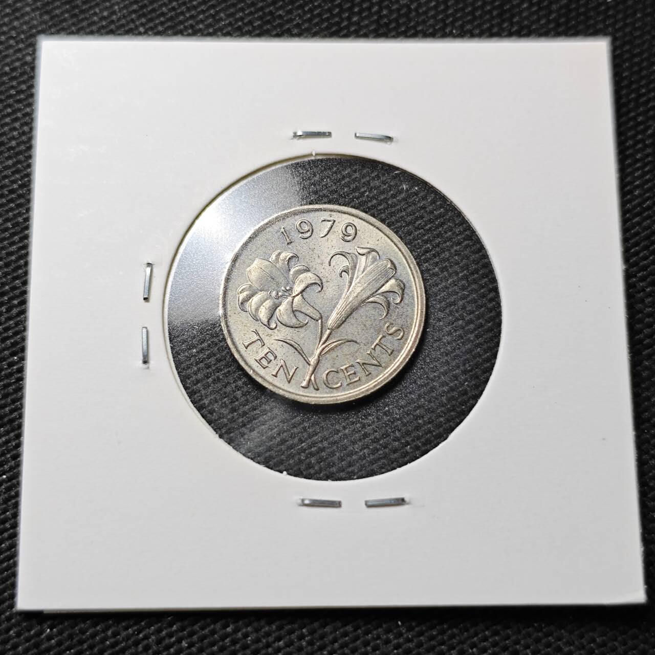 KK钱币收藏小铺  第358场  2月预留时间 周末发货  1979百慕大10分