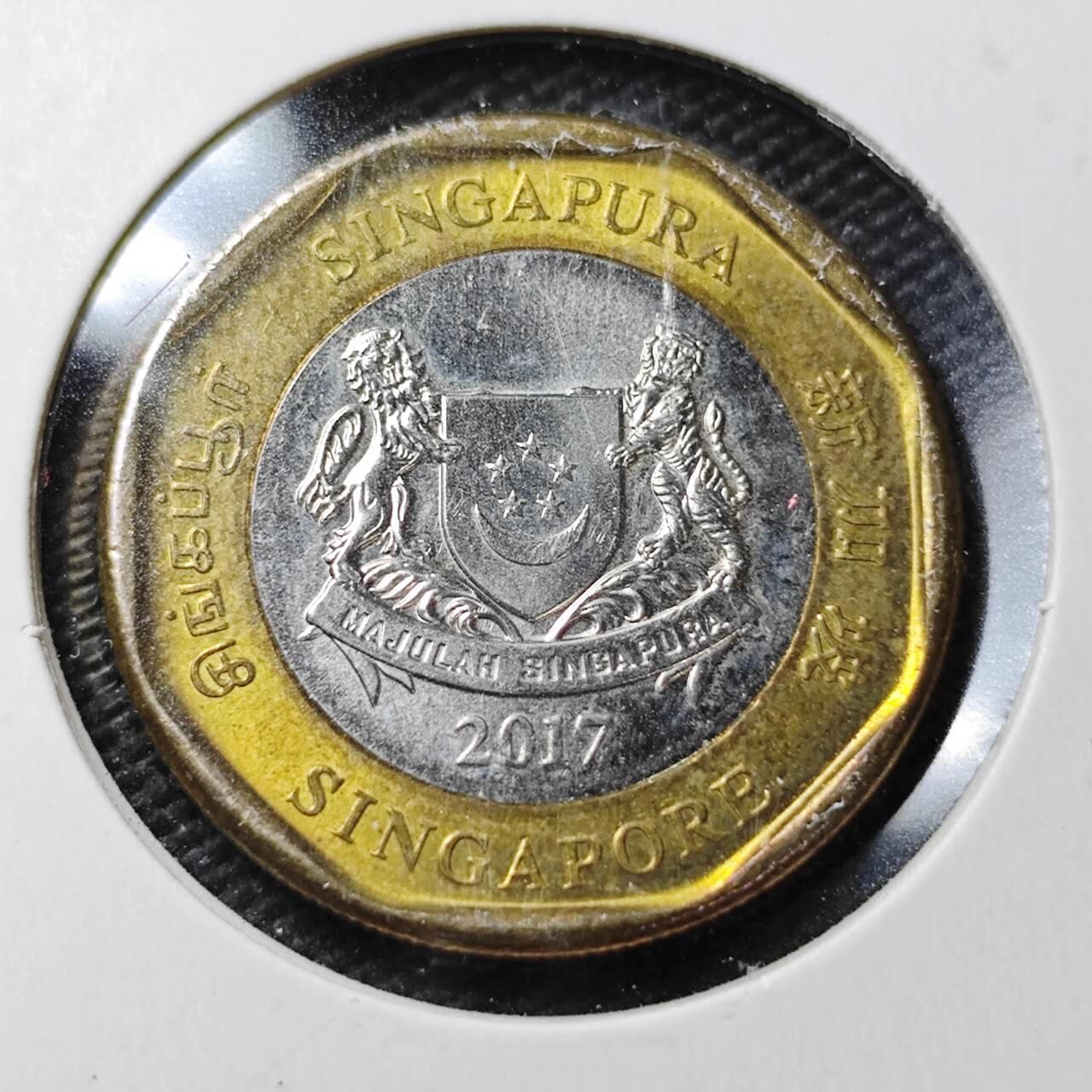 KK钱币收藏小铺  第358场  2月预留时间 周末发货  新加坡1元