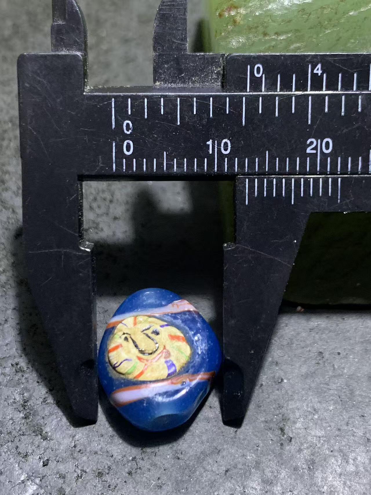 西亚古法手做恶魔之眼，人面琉璃珠一颗
