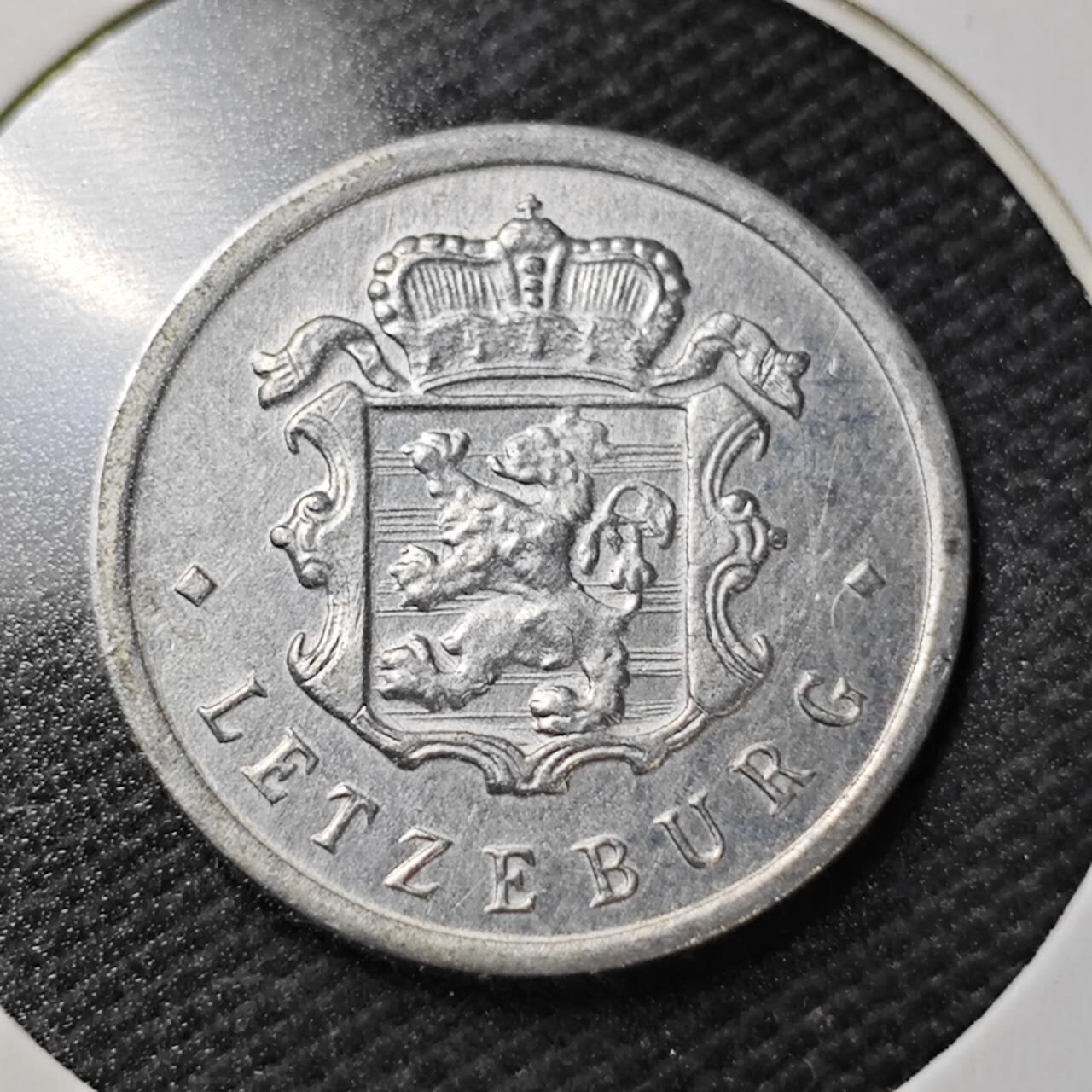 KK钱币收藏小铺  第358场  2月预留时间 周末发货  1970卢森堡25分