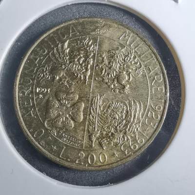 沼泽如烟--第884场 - 意大利1993年200里拉纪念币