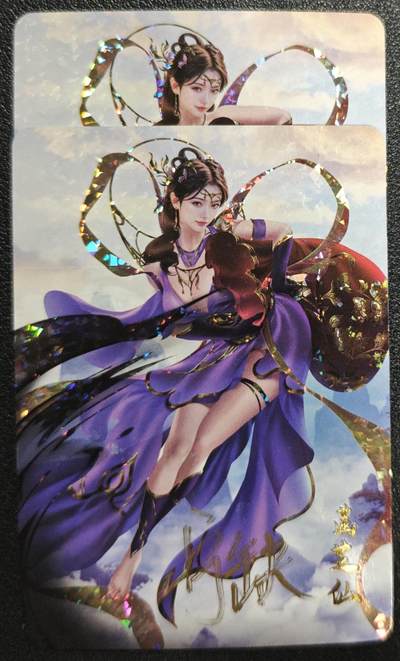 天玑星卡拍第132期《10.27周一截拍》持续收拍收评中 满赠卡需备注 - 【亲签卡】宁缺卡牌 神话传说 女仙篇 菡芝仙 碎冰闪 两张