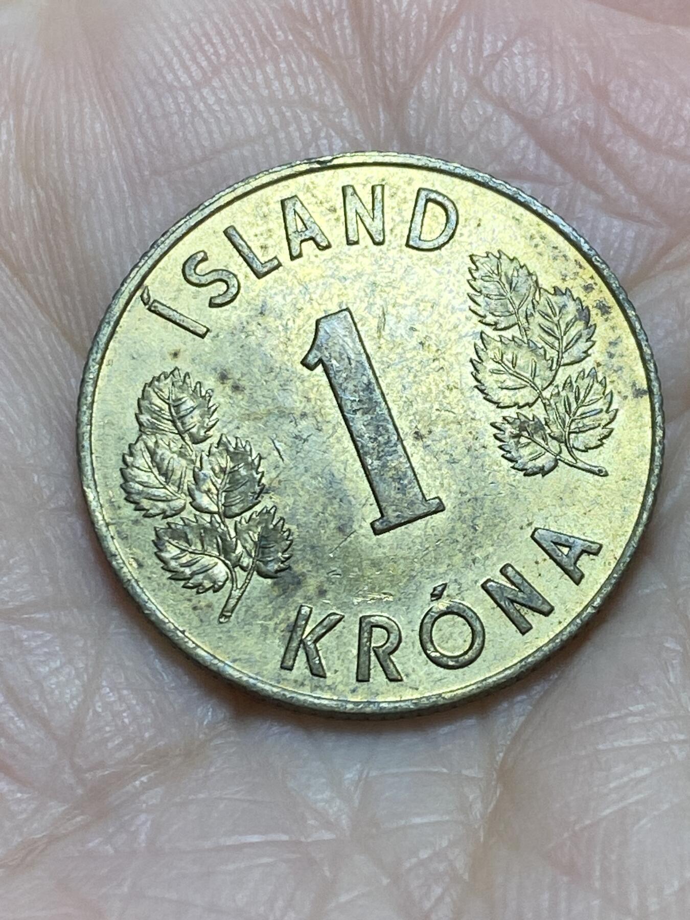 2025年第一百一十六场(总第一百四十二场）外国好品散币(免佣金) 冰岛🇮🇸1970年1克朗