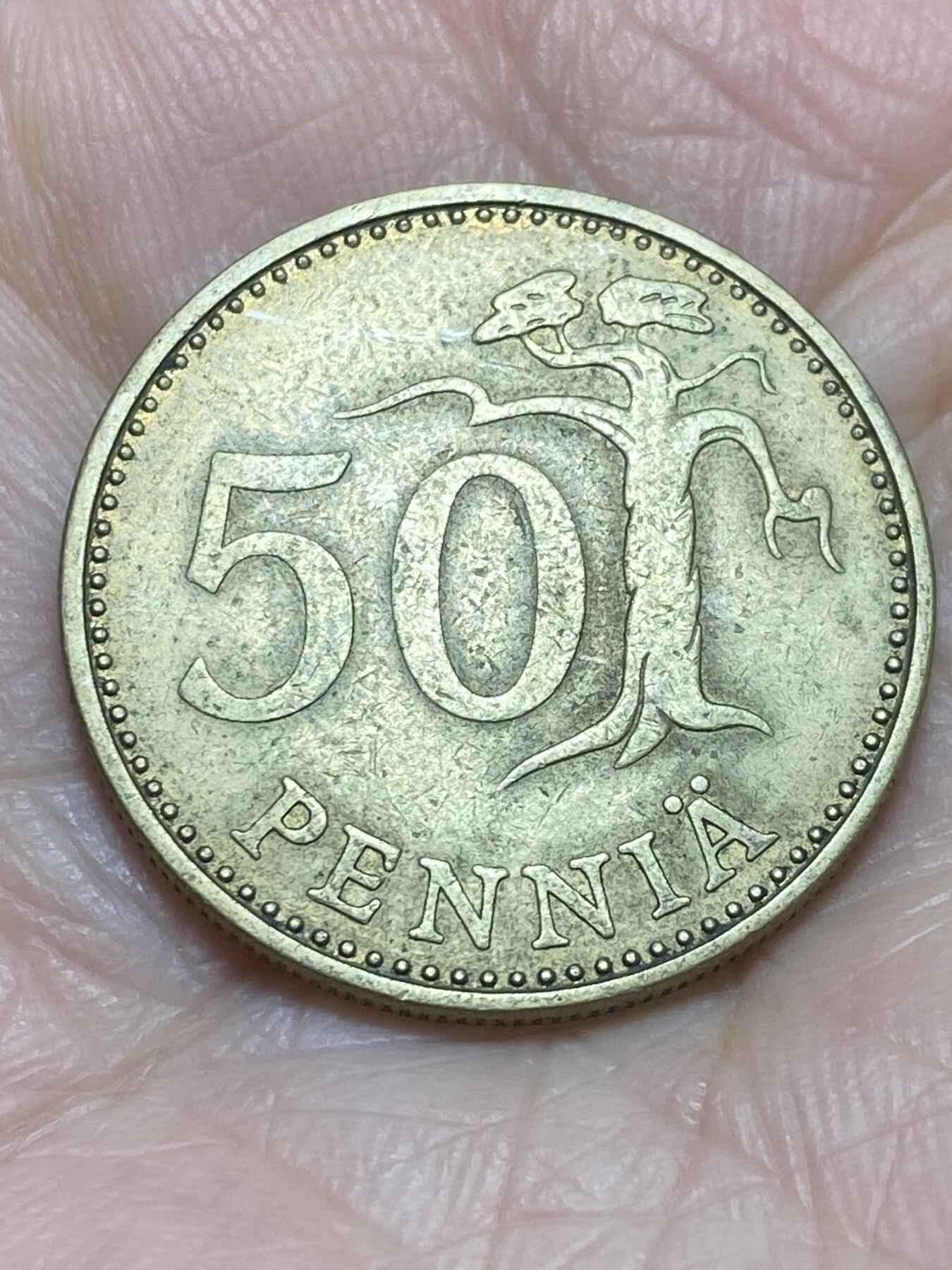 2025年第一百一十六场(总第一百四十二场）外国好品散币(免佣金) 芬兰🇫🇮1970年50盆尼