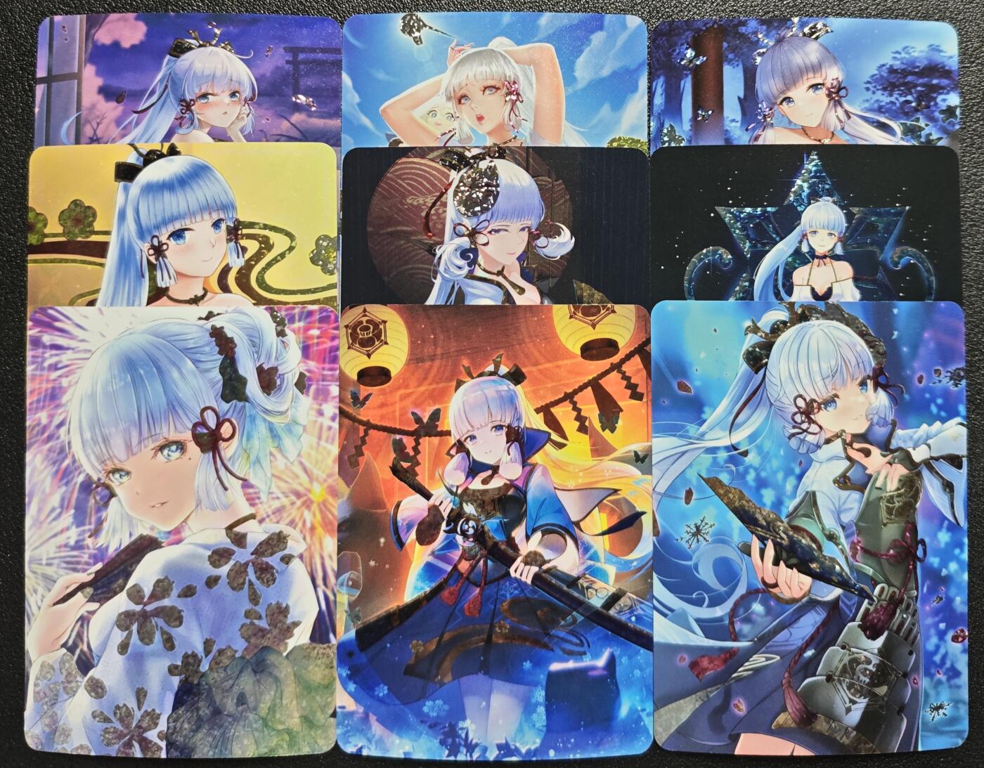天玑星卡拍第132期《10.27周一截拍》持续收拍收评中 满赠卡需备注 原神 神里绫华 白鹭公主 钻闪 九张 自制卡