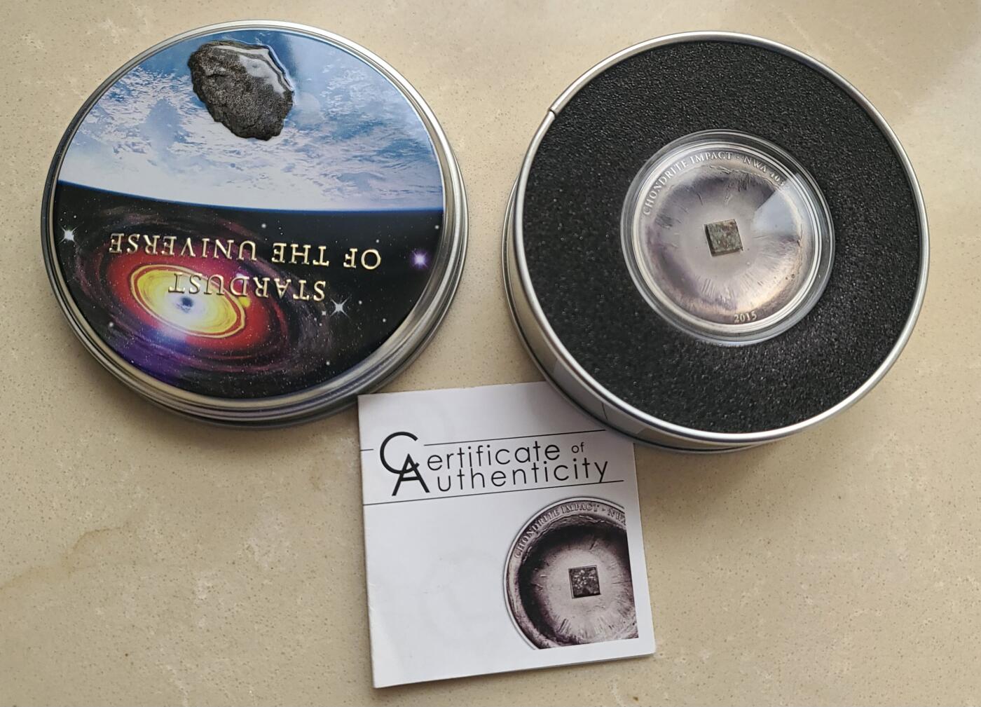 【币将精彩】世界钱币拍卖（2025-11-12） 库克2015年太空陨石镶嵌银币带证书包装