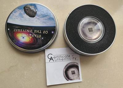 【币将精彩】世界钱币拍卖（2025-11-12） - 库克2015年太空陨石镶嵌银币带证书包装