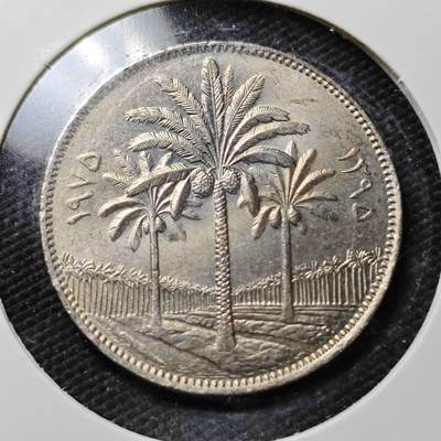 KK钱币收藏小铺  第358场  2月预留时间 周末发货 -  伊拉克100费尔 好品椰树